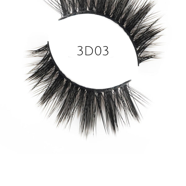 3D 03 Faux Mink Strip Lashes (Vegan)