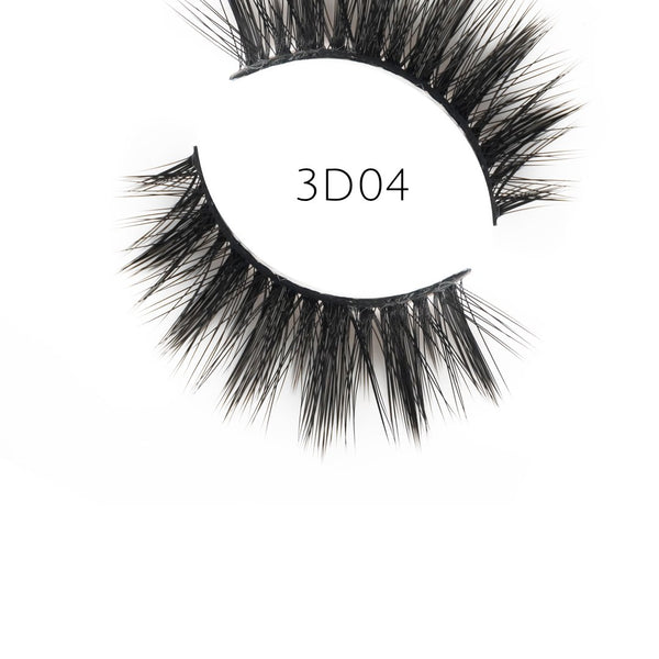 3D 04 Faux Mink Strip Lashes (Vegan)