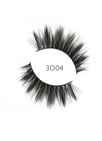 3D 04 Faux Mink Strip Lashes (Vegan)