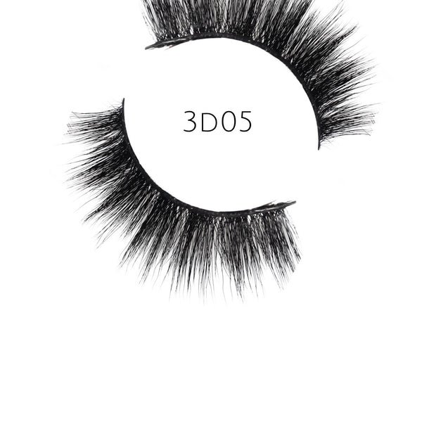 3D 05 Faux Mink Strip Lashes (Vegan)