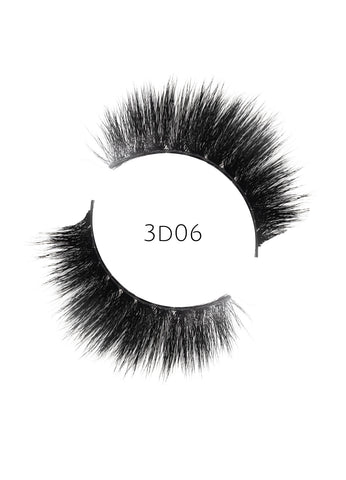 3D 06 Faux Mink Strip Lashes (Vegan)