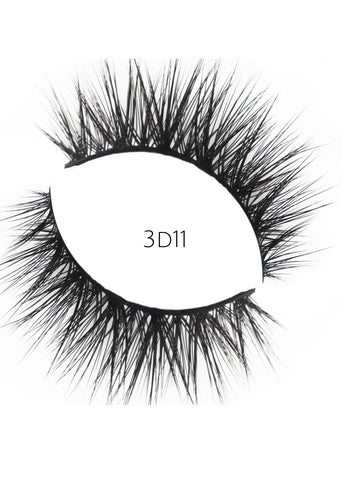 3D 11 Faux Mink Strip Lashes (Vegan)