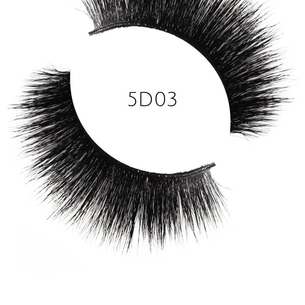 5D 03 Luxury Mink Strip Lashes (Vegan)