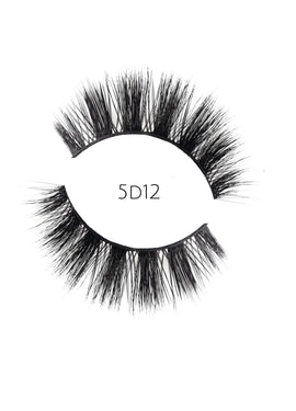 5D 12 Luxury Mink Strip Lashes (Vegan)