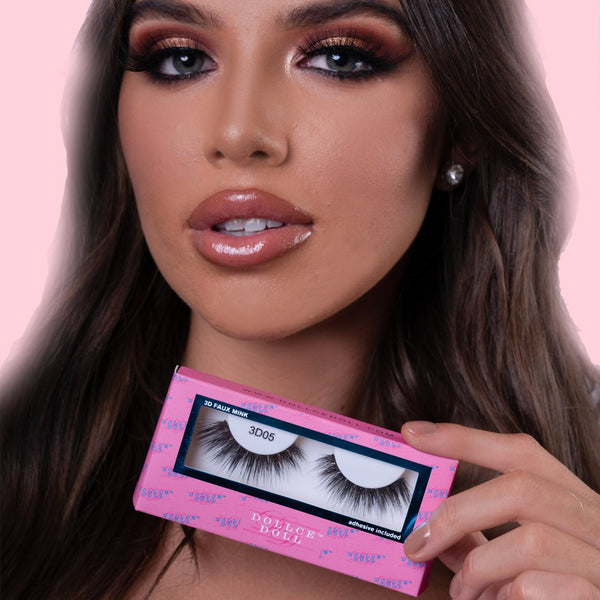 3D 05 Faux Mink Strip Lashes (Vegan)