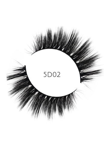 5D 02 Luxury Mink Strip Lashes (Vegan)