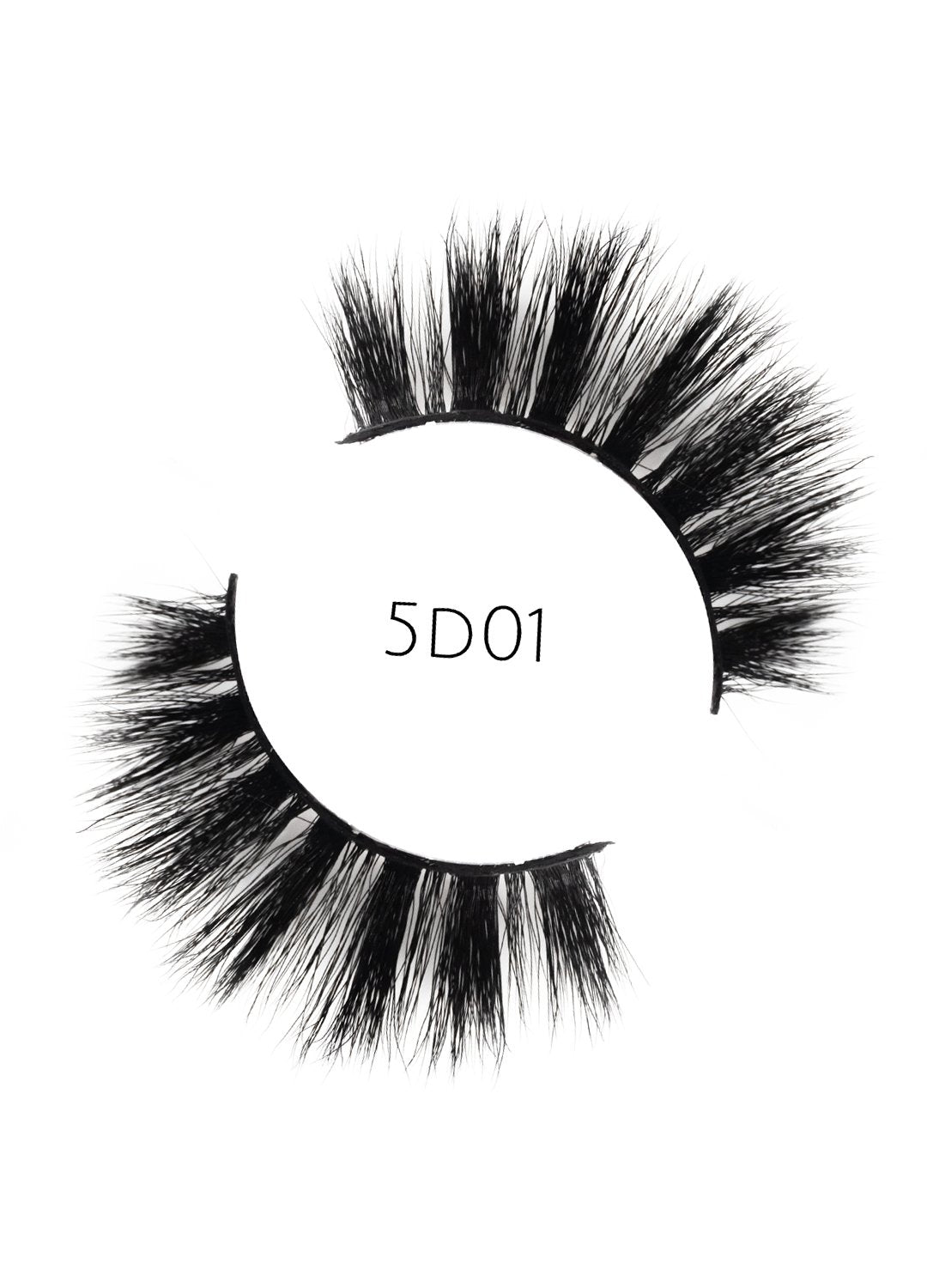 5D 01 Luxury Mink Strip Lashes (Vegan)