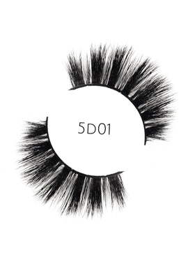 5D 01 Luxury Mink Strip Lashes (Vegan)