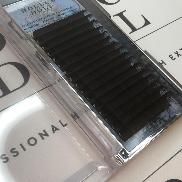 *NEW* BROWN 0.07 Easy Fan Russian Volume Cashmere Lashes (16 lines)