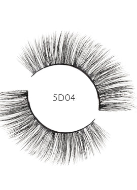 5D 04 Luxury Mink Strip Lashes (Vegan)