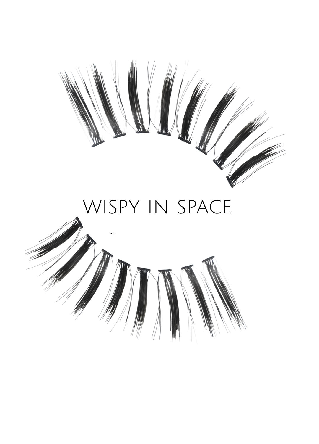 Wispy in space Human Hair Strip Lashes