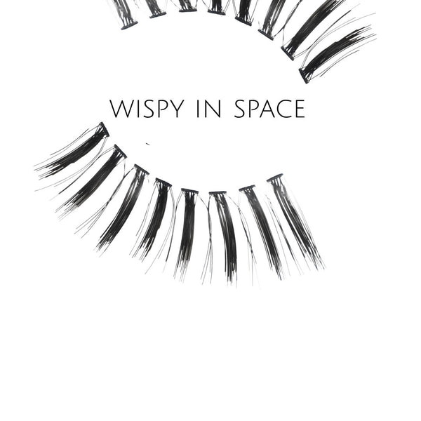 Wispy in space Human Hair Strip Lashes